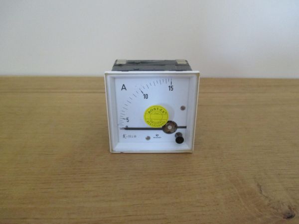 Gossen Einbaumessgerät 15 A Strommesser Amperemeter KOST-EX K17/470 