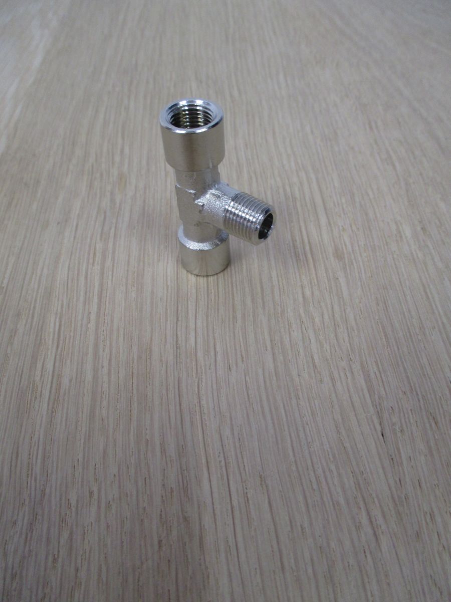 T-Stück mit Innen - und Aussengewinde 1/8 Zoll Messing Verschraubung K17/506