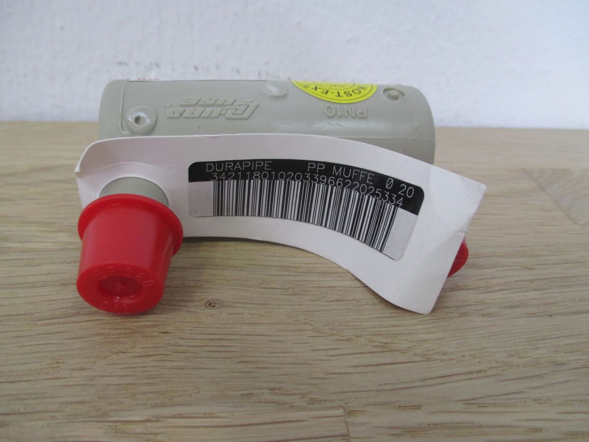 Durapipe Elektrofusionskuppler 20 mm PN 10 Muffe Elektro Schweiß muffe K17/533