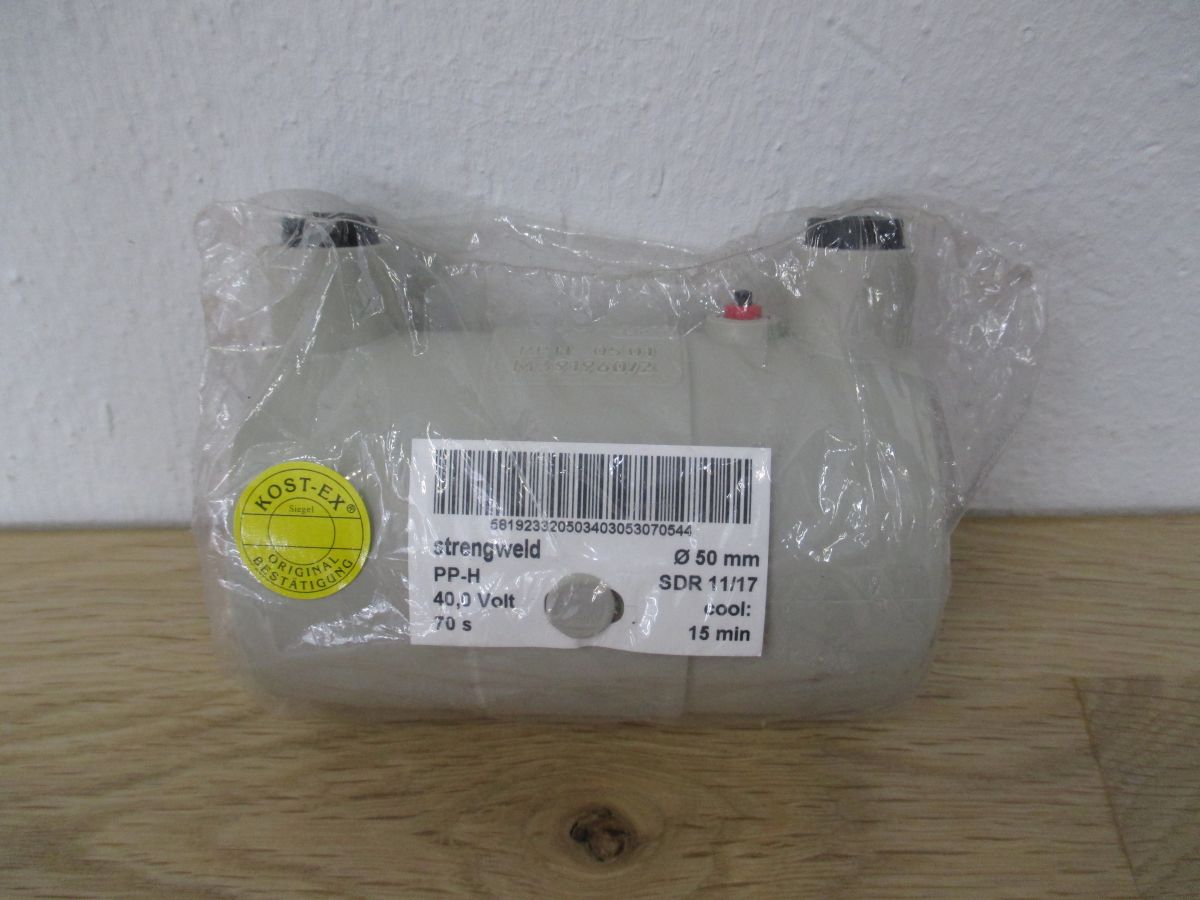 Strengweld Schweißmuffe SDR 11/17 Muffe 50 mm 40 V PP-H K17/535 
