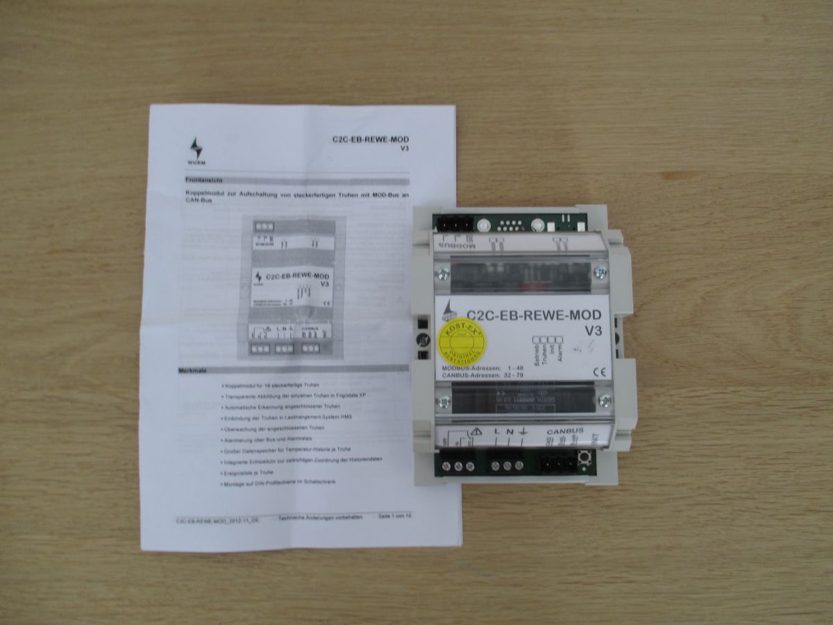 Wurm Koppelmodul C2CEB-REWE-MOD V3 Modul Kältetechnik K17/561