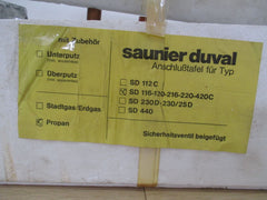 Saunier Duval Anschlusstafel SD 116-120-216-220-420 C Propan Therme K17/596