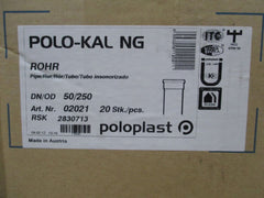 Muffenrohr HT Rohr DN 50 x 250 mm Polo - Kal NG PVC PUMPENKOST K17/625