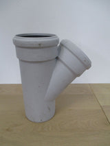 Skolan Abzweig DN 100 / 100 / 45° Grad Abwasserrohr HT mit Dichtelement K17/634