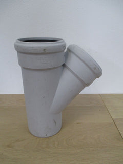 Skolan Abzweig DN 100 / 100 / 45° Grad Abwasserrohr HT mit Dichtelement K17/634