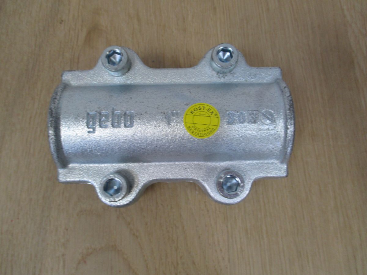 Gebo Temperguss Dichtschelle Stahlrohr Reparaturschelle DN 25 1 Zoll K17/708 