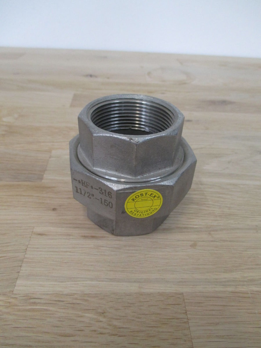 Edelstahl Sechskant Verschraubung 1 1/2 Zoll - 150 HF 316 Fitting K17/73