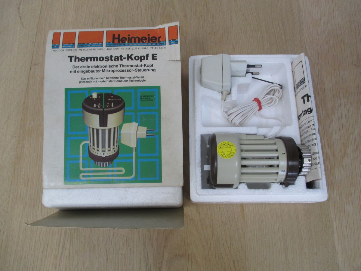 Heimeier elektronischer Thermostat Kopf E Nr. 1701-00 mit Steuerung K17/741