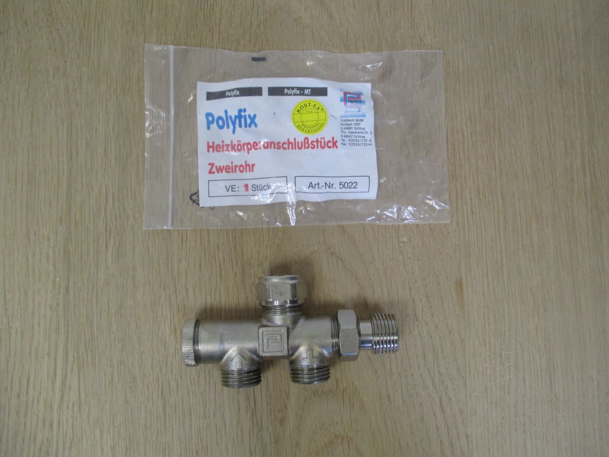 Polytherm Polyfix Heizkörperanschluss - Stück Zweirohr Nr. 5022 Heizung K17/759