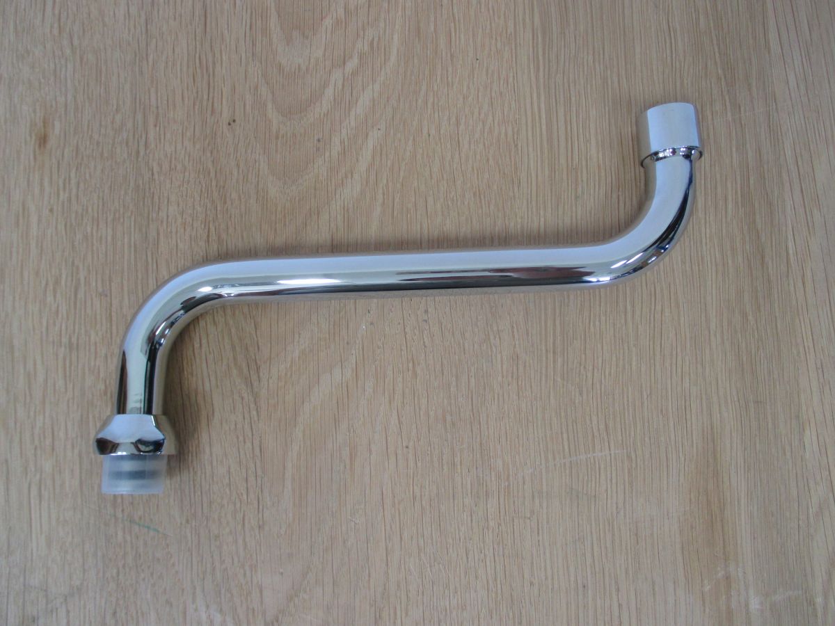 Wasserhahn chrom 200 mm S - Auslauf Armatur Küche Wasserauslauf K17/78