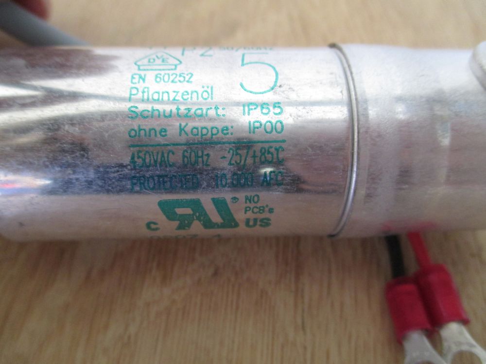 Wilo Kondensator 5 Microfarad 470 VDB Nr. 2081827  K17/996