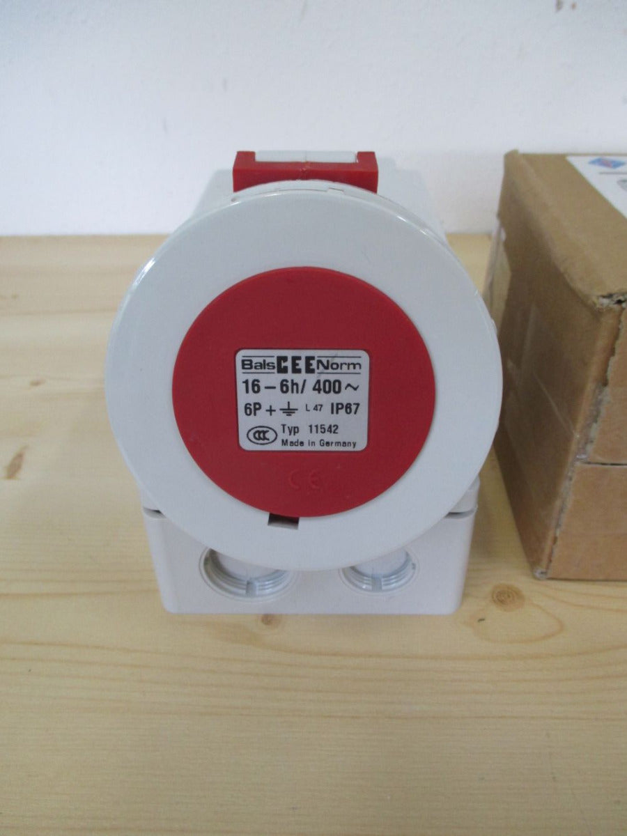 Bals 11542 Wandsteckdose CEE Steckdose 16 A 7- polig 6 h 400 V KOST-EX K18/144