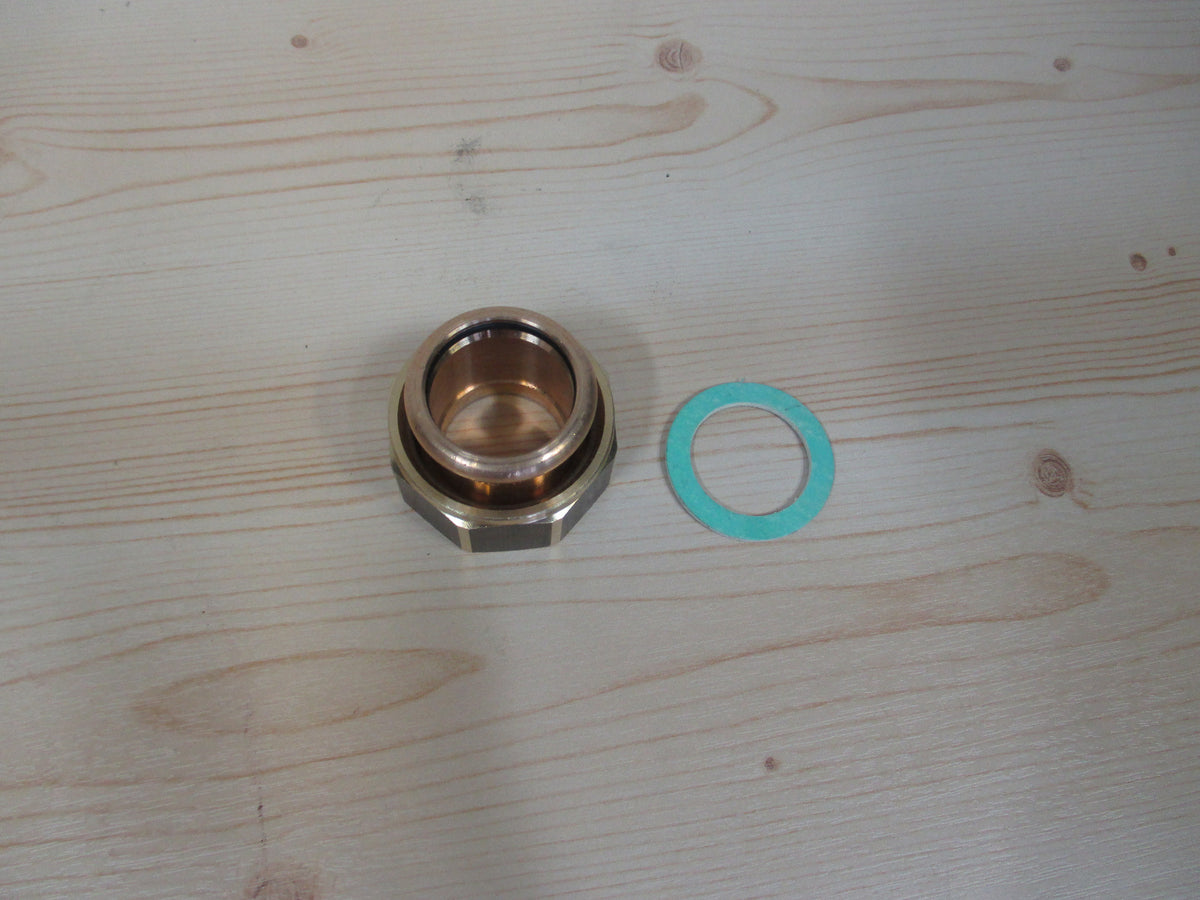 SANHA-Rotguss halbe Verschraubung flachdicht Pressfitting 8359g 28x1 1/4 Zoll K18/147