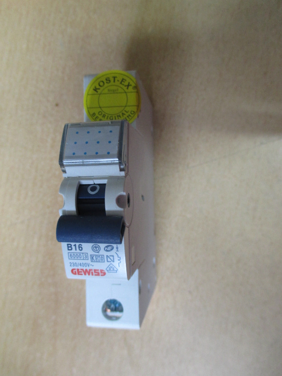 Leistungsschutzschalter Gewiss 90 MT B16 1P Schalter 230/400V K18/155