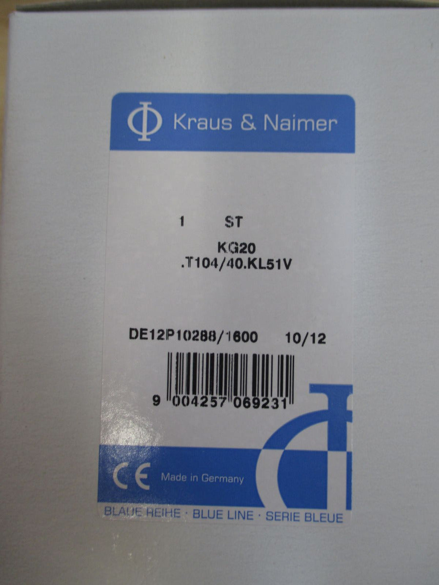Hauptschalter Reparaturschalter Kraus & Naimer KG 20 T 104 / 40 KL51V K18/169