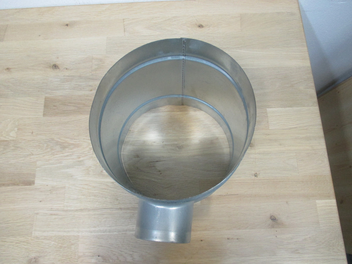 Lüftungsrohr T Stück 200 / 80 mm Wickelfalzrohr Rohr KOST-EX K18/202