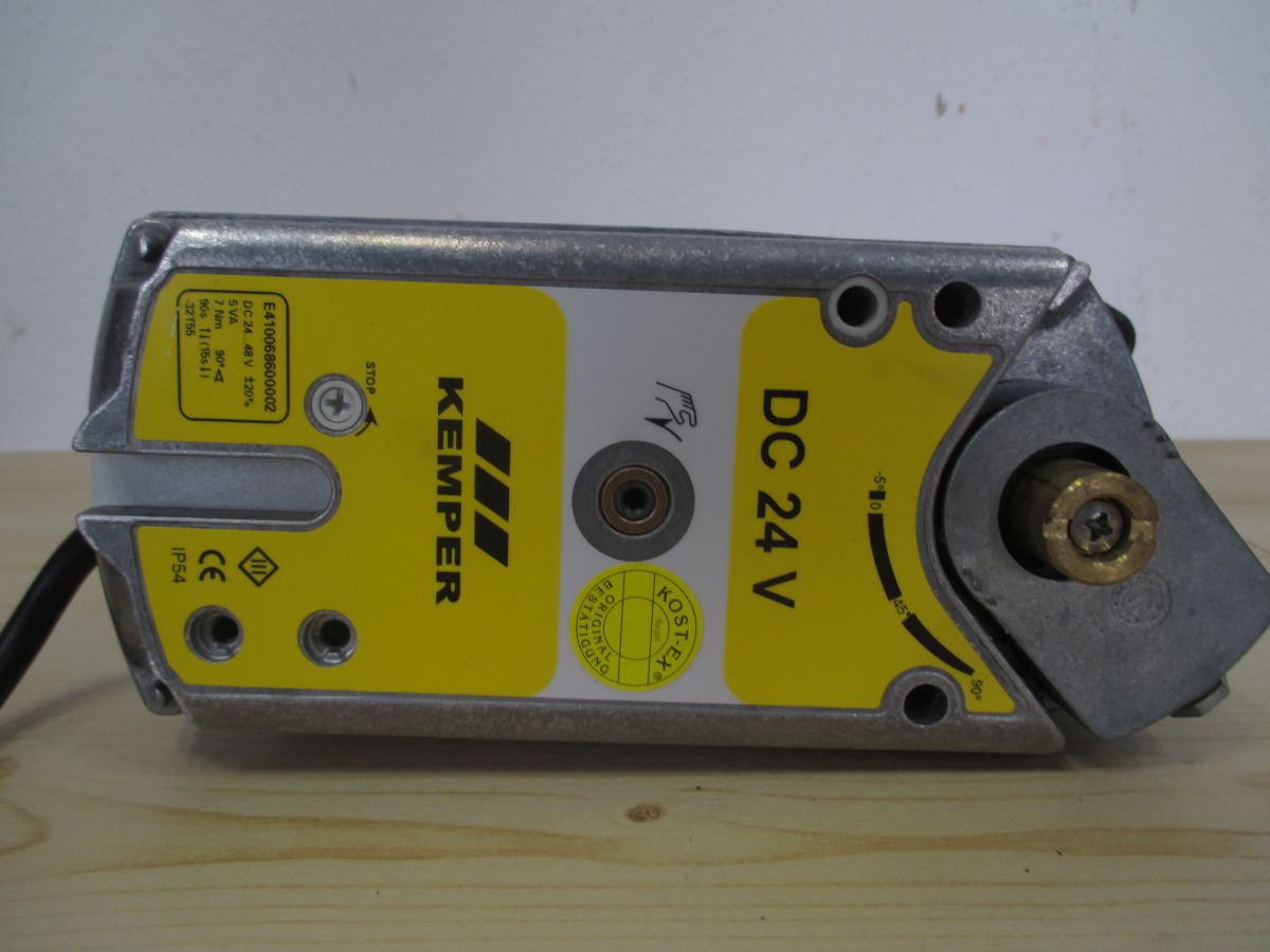 Kemper vollstrom Absperrventil DC 24 V DN 15 Federrückzug Stellantrieb K18/20