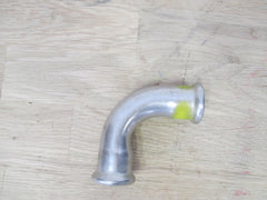 Bogen Edelstahl 22mm 90° 2 Muffen DVGW GT/5 PN5 Gasfitting Gelb KOST-EX K18/241