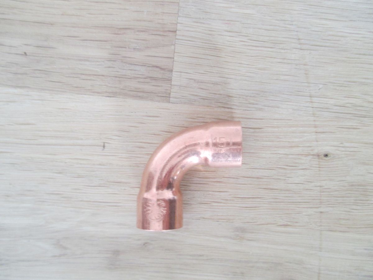 Kupfer Bogen Lötfitting 15 mm 90° Grad Trinkwasser Heizung 10 Stück DVGW K18/250