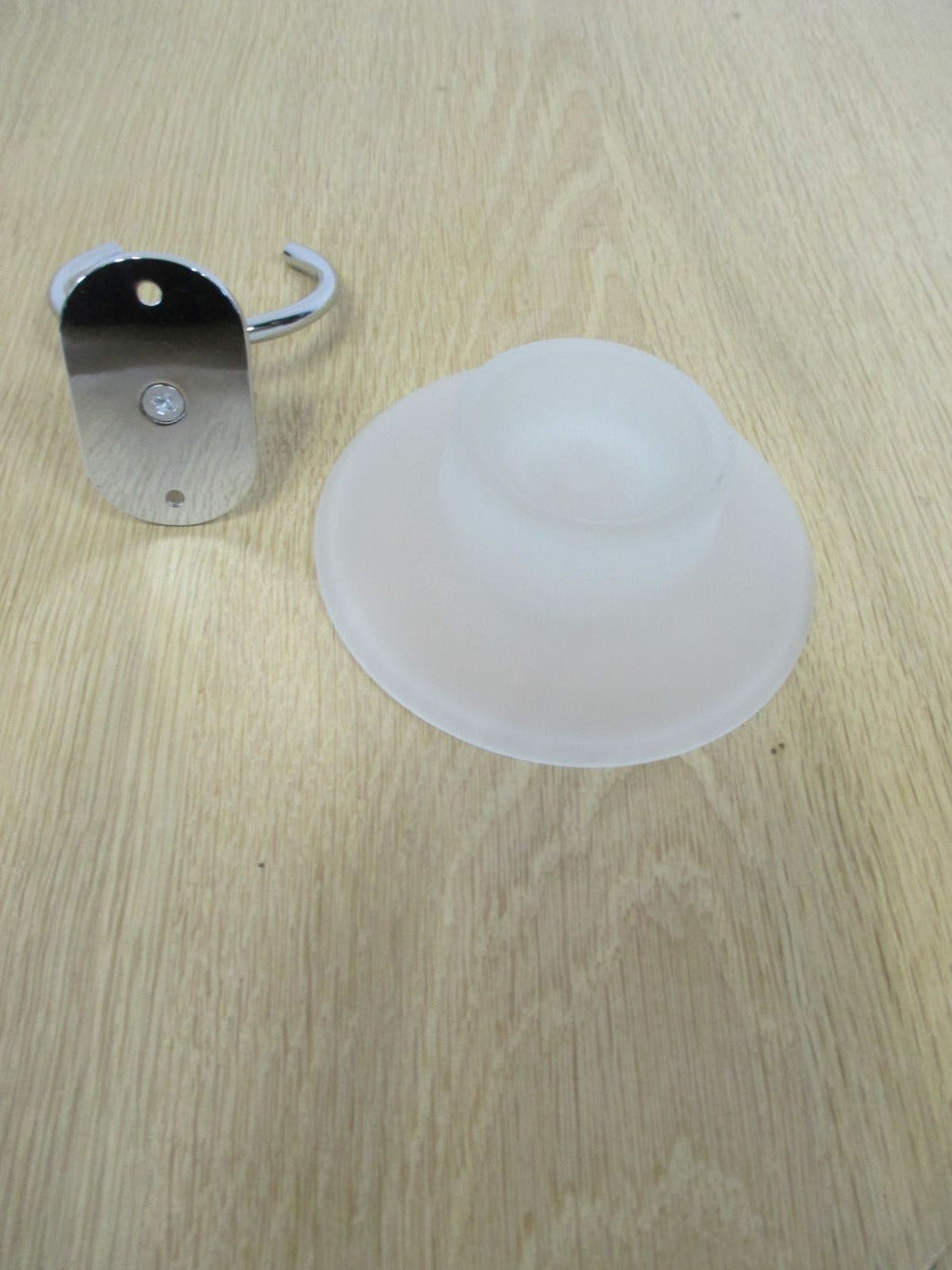 OSMOS Seifenschale Glas verchromt Badezimmer Accessoires Dusche K18/288