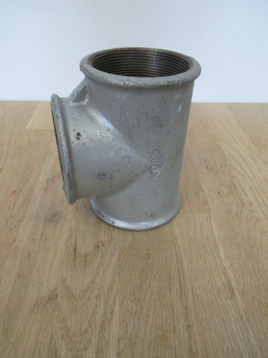 Zink Rohr T- Stück  mit IG  2 1/2 Zoll Fitting  Pumpenkost Bestnr.: K18/311