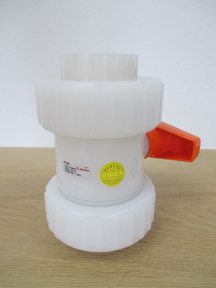 Stübbe Kugelhahn C 100 DN 40 PN 16 PVDFPTFE FPM K18/316
