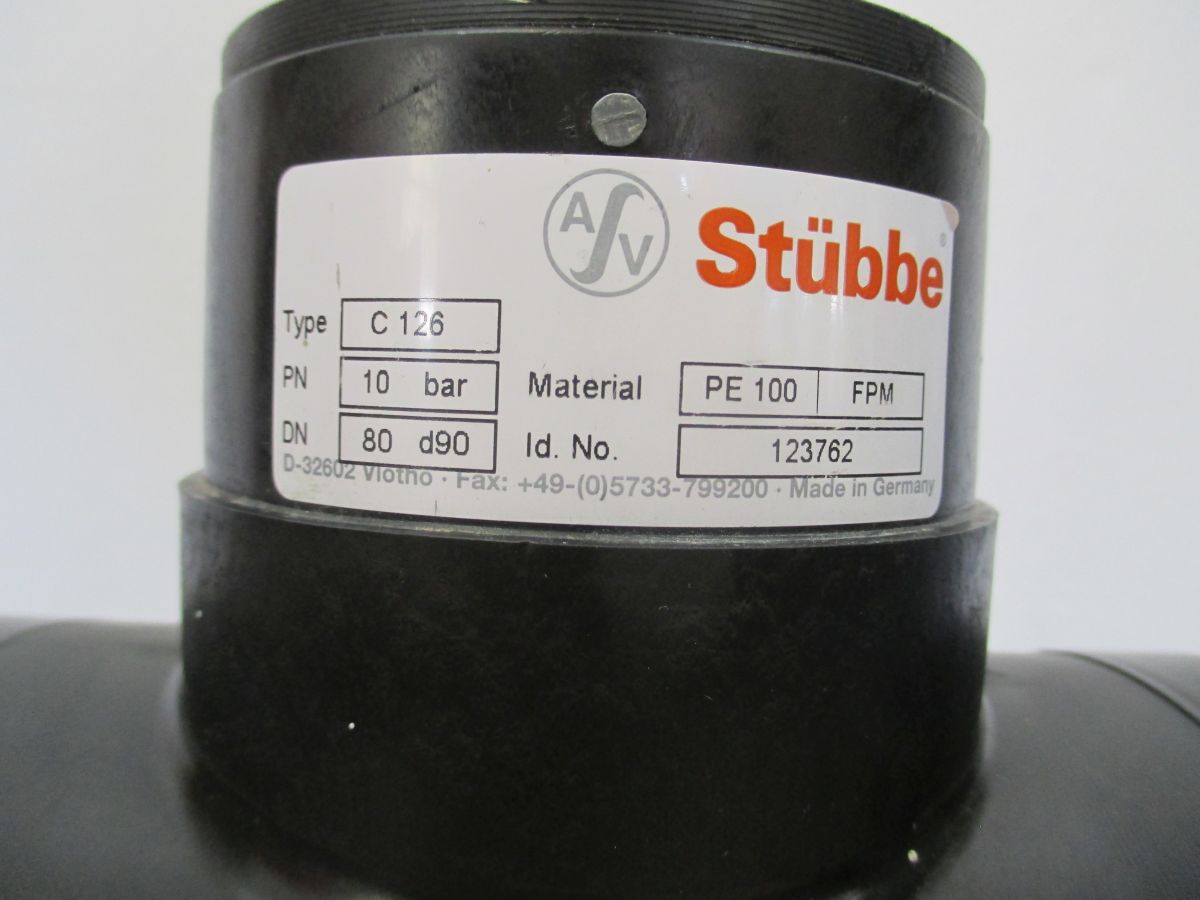 Kugelhahn Stübbe C 126 Schweißstutzen 10 bar DN 80 3 Zoll ohne Hebel K18/320