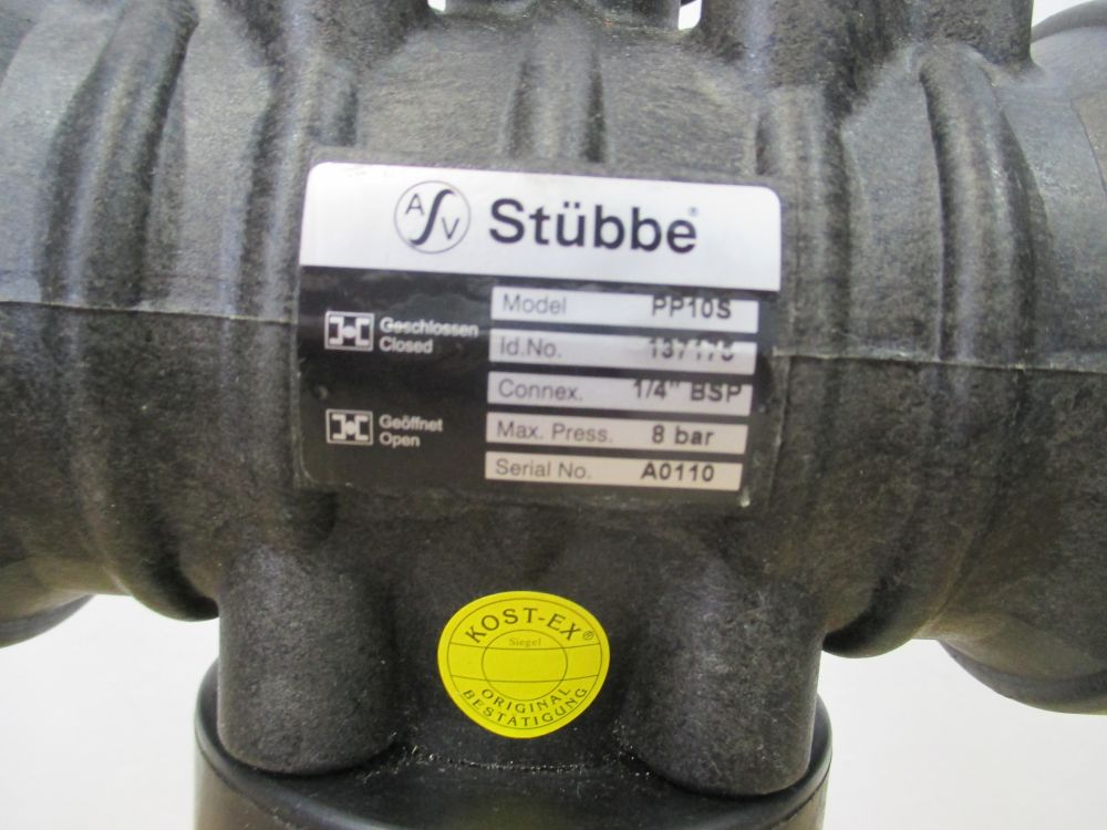 Stübbe Profi 101 Kugelhahn DN 50 PN 10 pneumatisch Bestnr.:K18/330