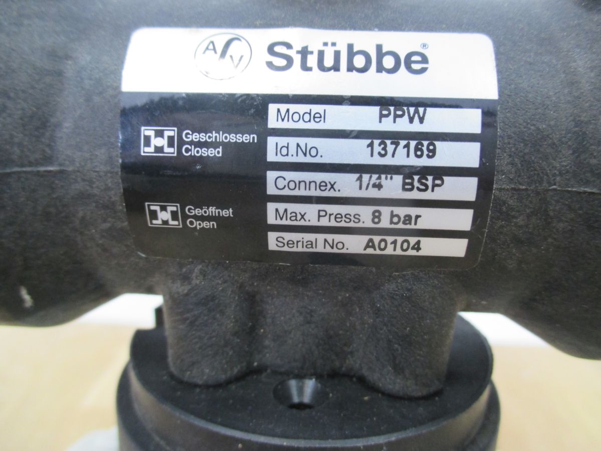 Stübbe Profi 101 Kugelhahn pneumatisch DN 25 PN 10 Pumpenkost K18/340