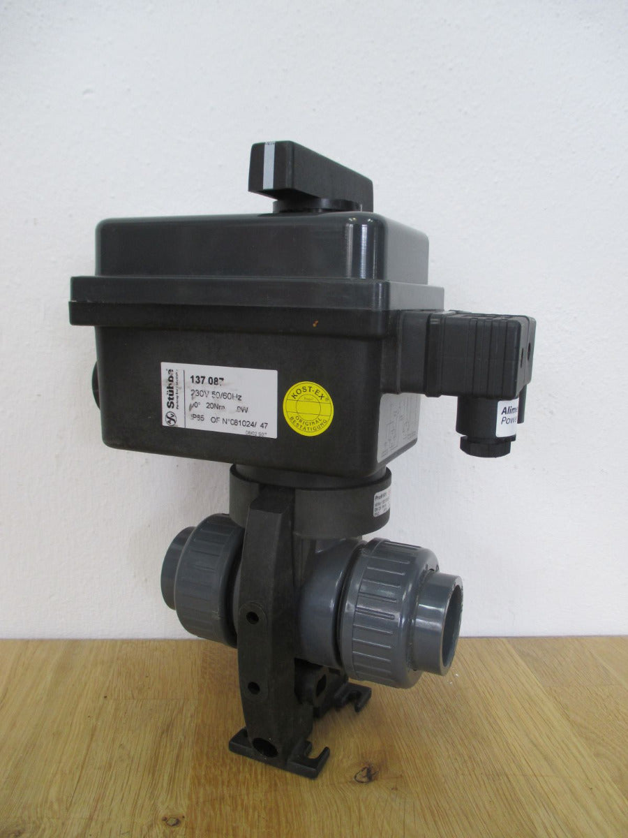 STÜBBE Profi 101 Kugelhahn DN 25 d 32 elektrisch PN 16 Pumpenkost K18/343