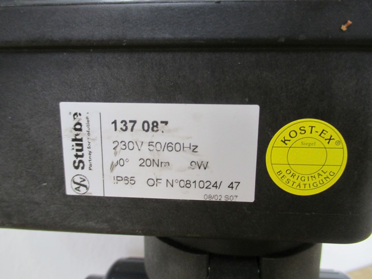 STÜBBE Profi 101 Kugelhahn DN 25 d 32 elektrisch PN 16 Pumpenkost K18/343