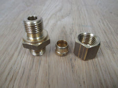 Verschraubung 1/4 Zoll auf CU Rohr 8 mm mit Quetsch - Verschraubung K18/367