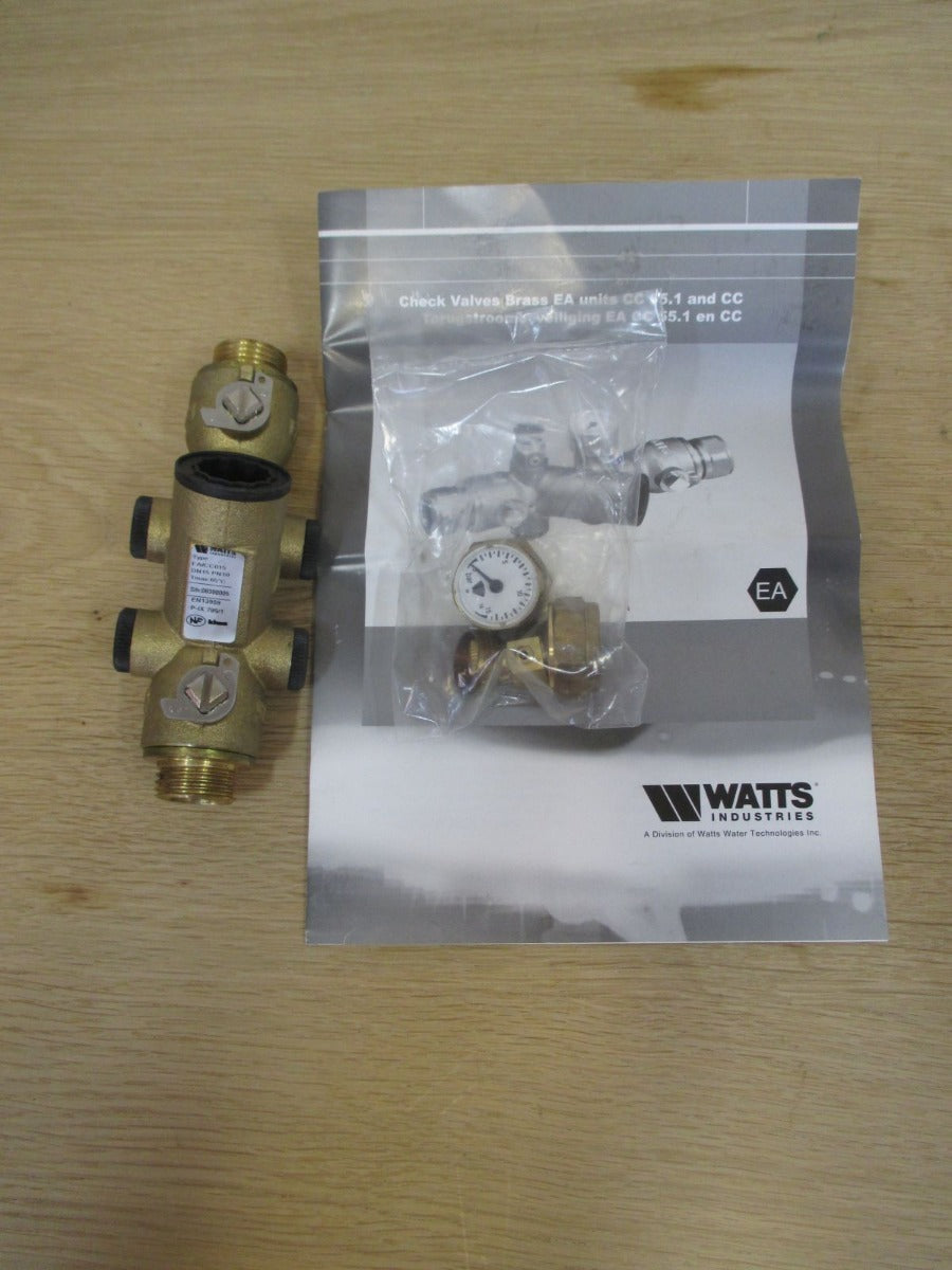 Watts Industries Rückflussverhinderer mit Manometer DN 15 Halbzoll K18/490
