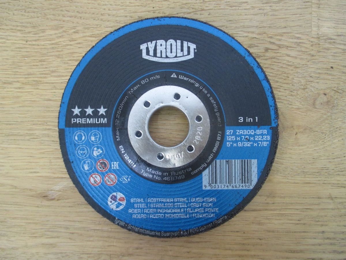 Tyrolit Schruppscheibe ZA30Q Premium 125x7,0x22,23 mm K18/528