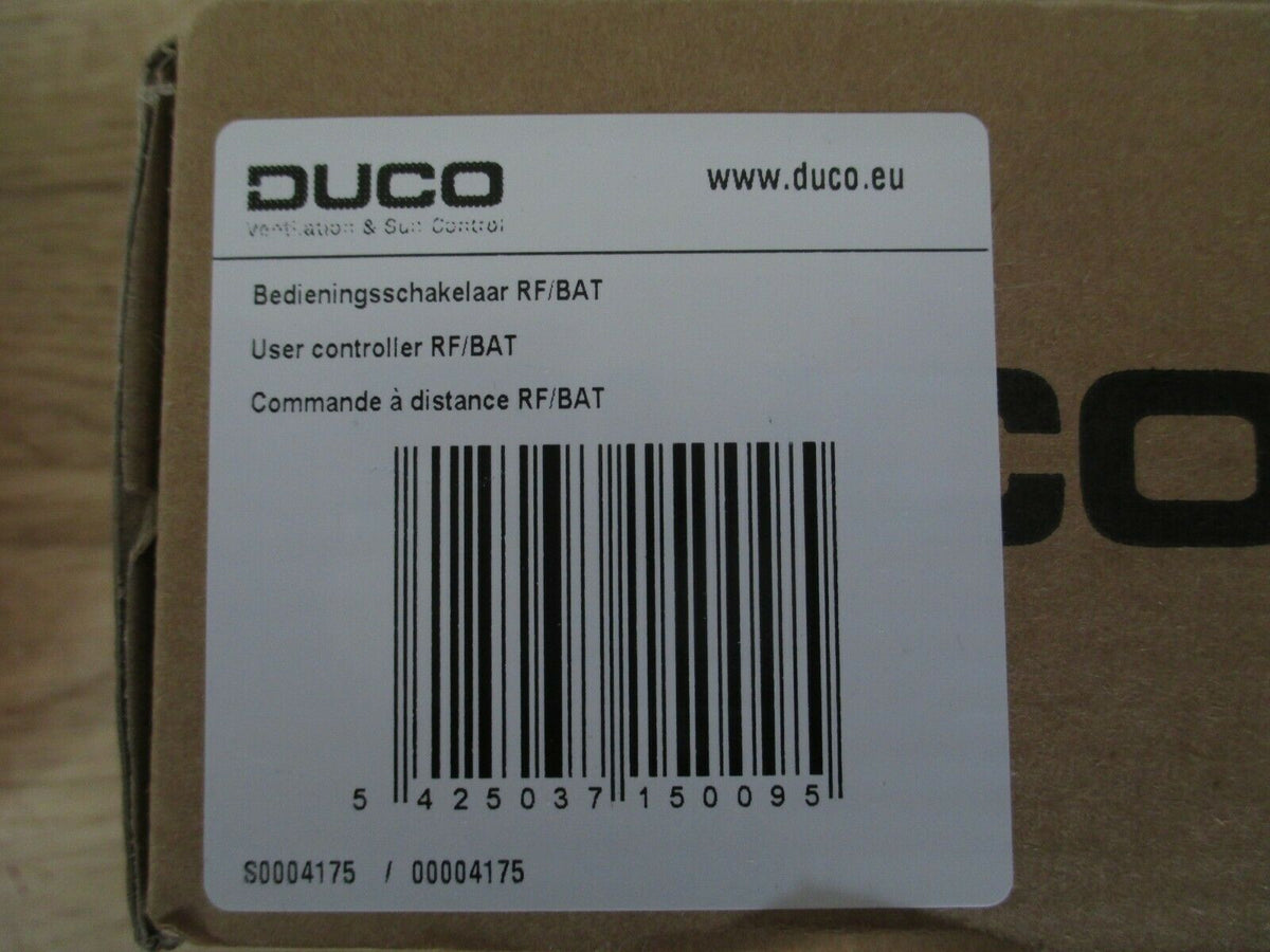DUCO Bedieningsschakelaar RF/BAT RF 1613065 - 04 / 21 - 085 Ventilator K18/56