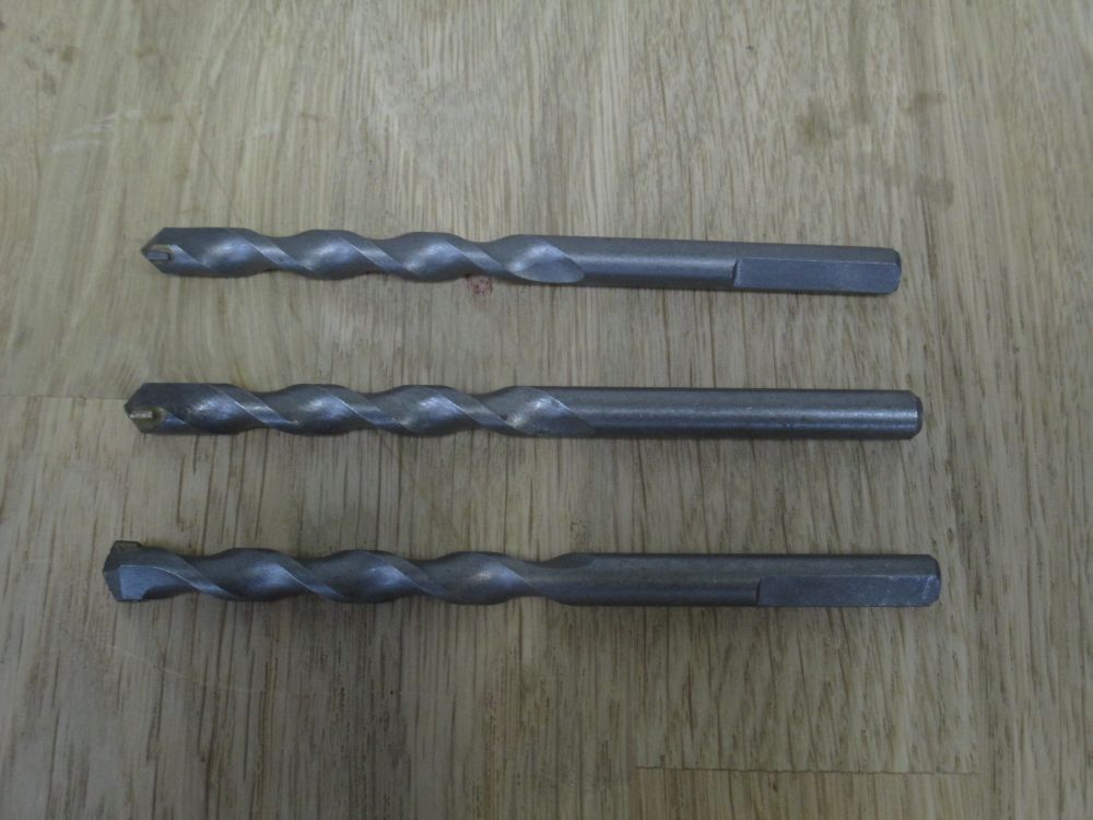 3 Stück Hammer Bohrer Steinbohrer auch für Bohrkrone passend 8 mm K18/88