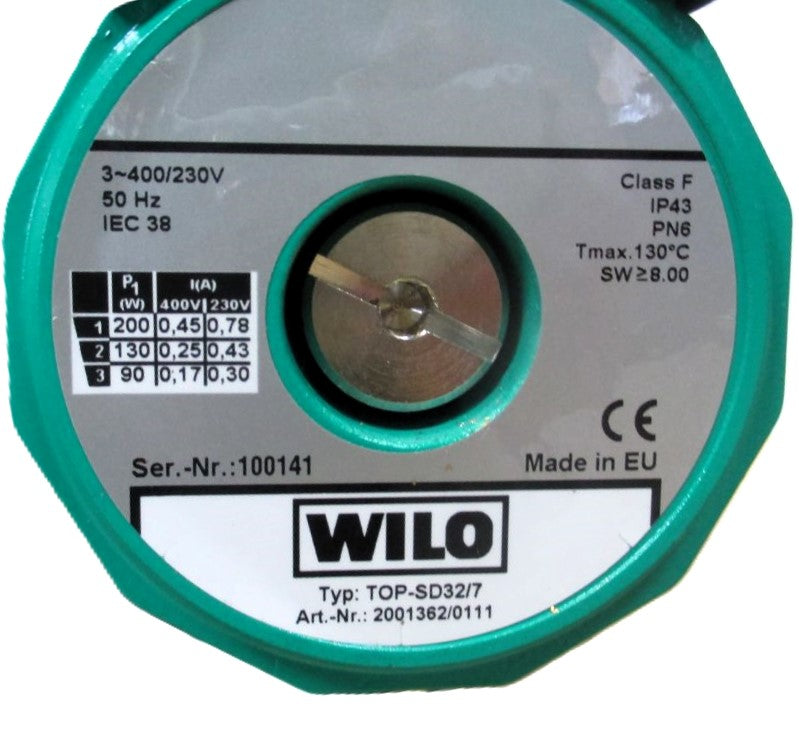 Wilo TOP-SD 32/7  TOP-S 32/7  3x400V Heizungspumpe P10/30