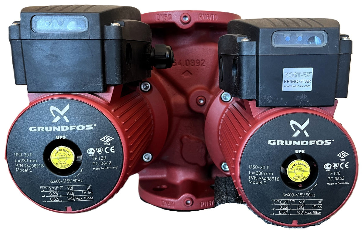 Grundfos UPS D50-30F  3x400V 280mm DN 50 Heizung Doppelpumpe P12/308