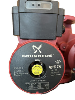 Grundfos UPS D50-30F  3x400V 280mm DN 50 Heizung Doppelpumpe P12/308