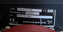 Grundfos UPS D50-30F  3x400V 280mm DN 50 Heizung Doppelpumpe P12/308