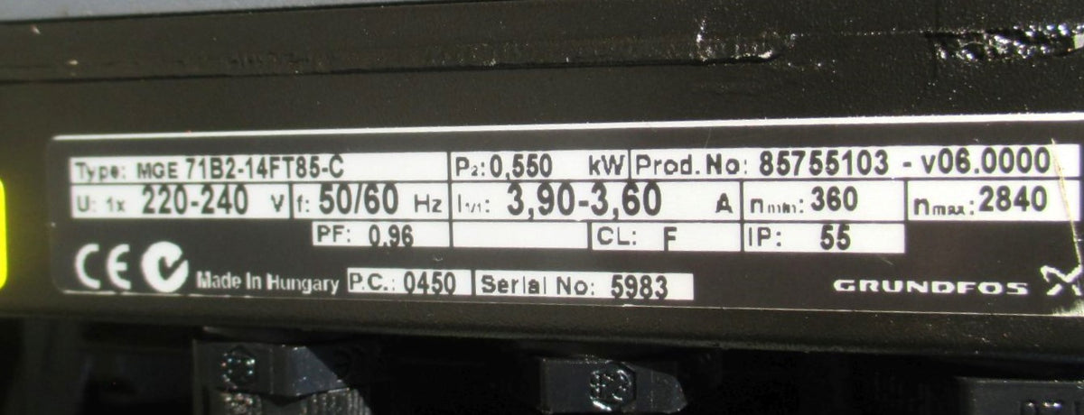 Grundfos CRNE 1S-15 XE-FGJ-GI-E-HQQE Druckpumpe 1x230V P13/1475