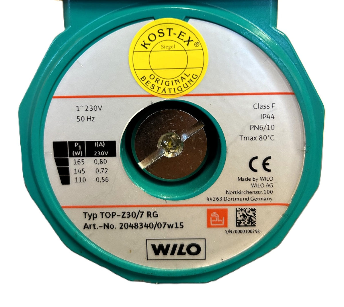 Wilo TOP-Z 30/7 RG Brauchwasser 1x230V Zirkulationspumpe 180mm P14/1052