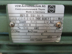 VEM KPER 112 M4 Motor 500V 4 kW Ersatzmotor P14/1043