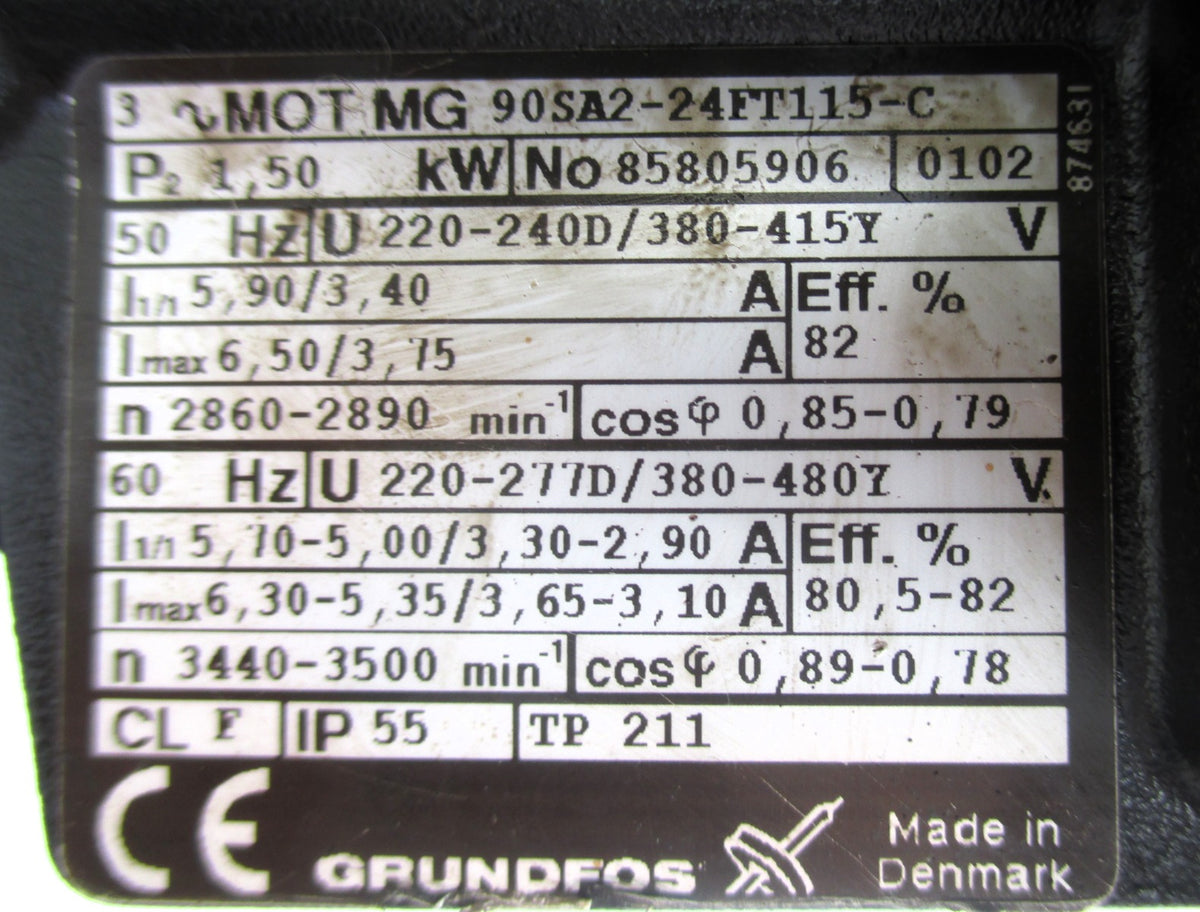 Grundfos CRN 2-150 A-F-G-BUBV  Druckerhöhungspumpe 3x400V P14/545