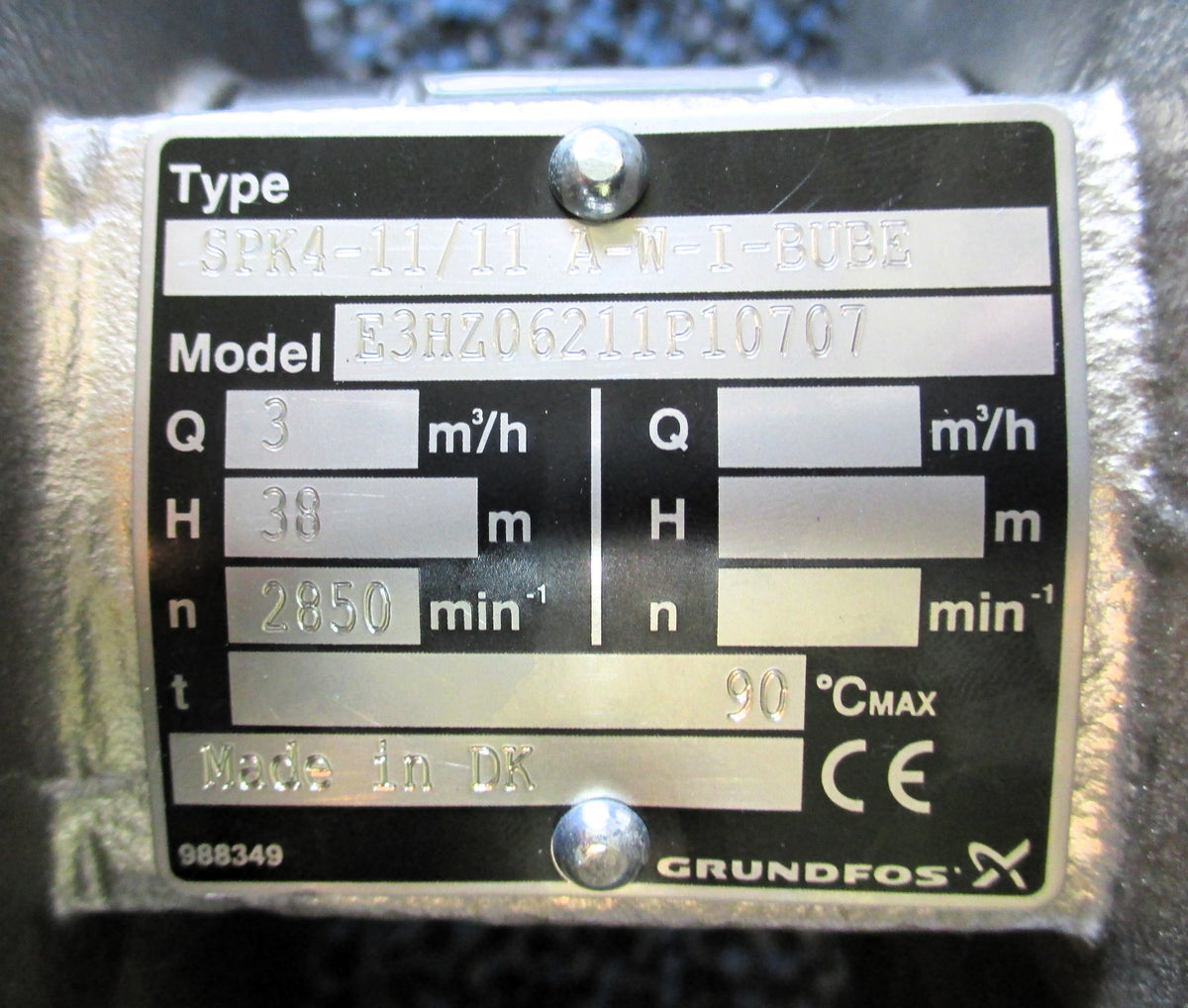 Grundfos SPK 4-11/11 A-W-I-BUBE Tank- Kühlmittelpumpe  3x400 V P15/191