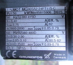 Grundfos LP 65-125/104 A-F-A-AUEE Kreiselpumpe 3 x 400 V  P15/338
