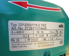 Wilo Vero Twin DP-E 50 / 115 - 0,75 - 2 Heizungspumpe 280mm 3x400V  P15/465