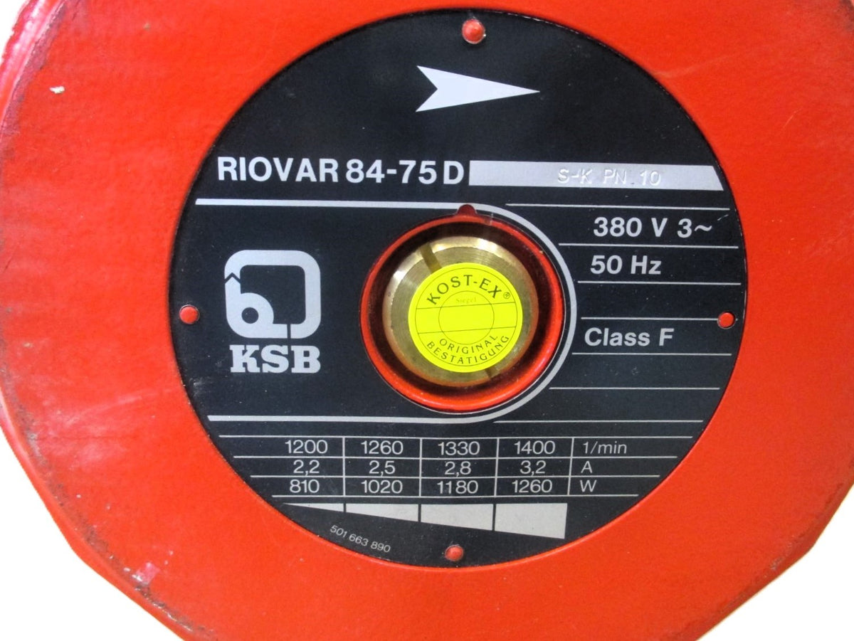 KSB Riovar 84-75 D  3x400V DN 80 Heizungspumpe P16/382 