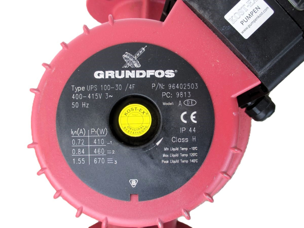 Grundfos UPS 100 - 30 / 4F Heizungspumpe 3x400V Umwälzpumpe 450mm P21/65