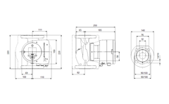 Grundfos Magna 3 32-40 F 220 Energiesparpumpe – Heizungspumpe 1x230V Umwälzpumpe P23/8